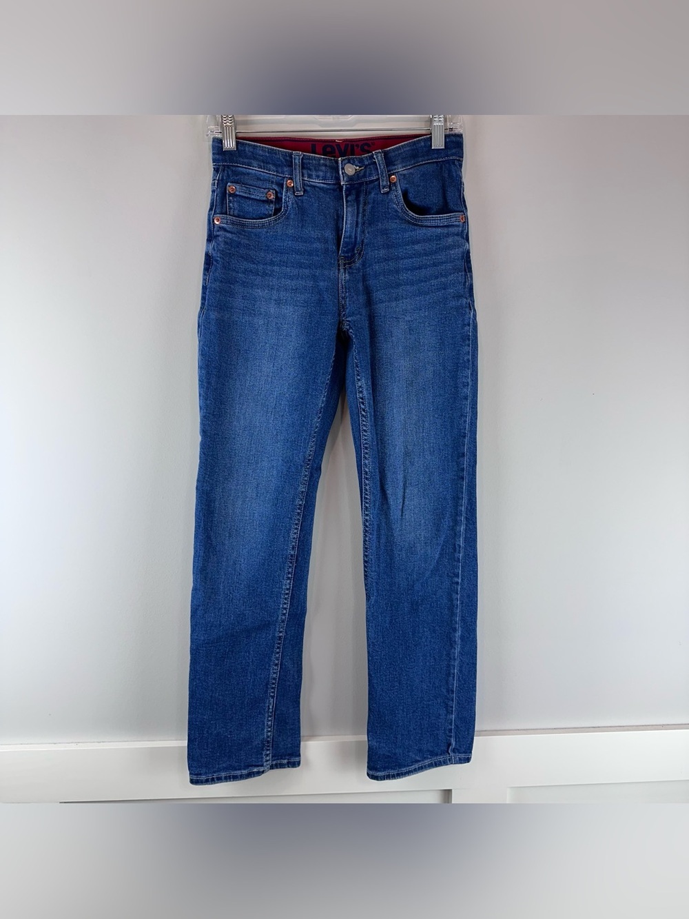 Levi’s Boy’s Medium Wash Straight Preppy Casual Jeans Size 14